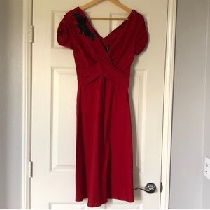 Stop Staring! Dress w/Black Sequins & Lace Detail